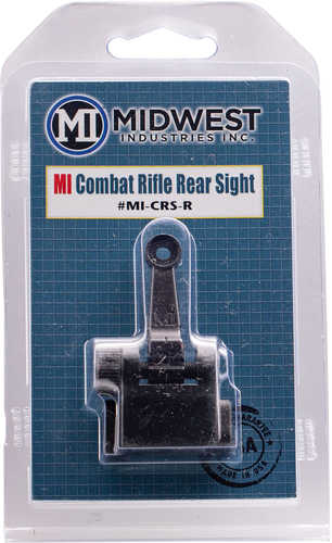 Midwest Industries Combat Rifle Flip Up Sight Rear Black for AR-15, M16, M4