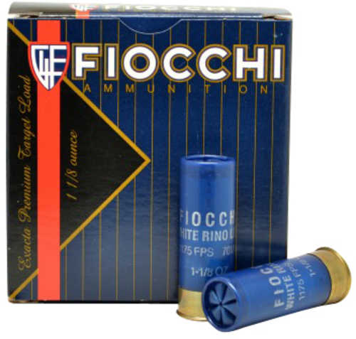Fiocchi Exacta Target White Rino Super Light 12 Gauge 2 3/4" 1 1/8 oz 1150 fps 8 Shot Ammo 25 Round Box