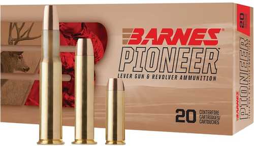 Barnes <span style="font-weight:bolder; ">Pioneer</span> Ammunition 357 Magnum 180 Grain Original Flat Nose Ammo 20 Round Box