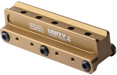 Unity Tactical Fast Red Dot Mount 2.05" Optical Height Compatible With <span style="font-weight:bolder; ">Acog</span>/vcog Footprints Anodized Finish Flat Dark Ea