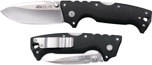 Cold Steel CSFLAD10 Ad-10 3.5" Folding Drop Point Plain Stonewashed S35VN SS Blade/Black GFN Handle Includes Belt Clip