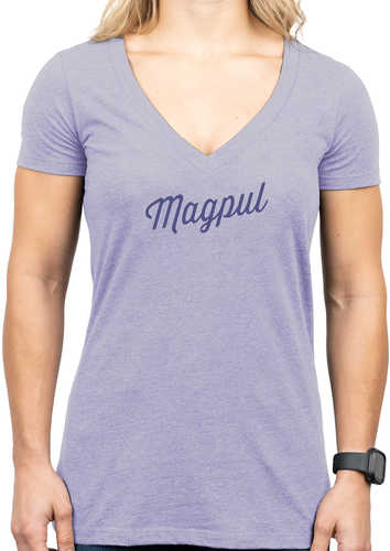 Magpul Mag1336-530-Xl Rover Script Women's Orchid Heather Cotton/Polyester Short Sleeve Xl