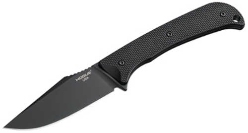 Hogue Extrak Fixed Blade Knife Cpm M4 Plain Edge 3.3" Blade Cerakote Finish Black Black G10 Grips 35869