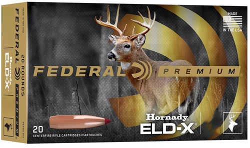 Federal P308ELDX1 ELD-X Premium 308 Win 178 Gr Extremely Low Drag-Expanding (ELD-X) 20 Per Box/ 10 Cs