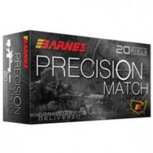 Barnes Precision Match Rifle Ammunition 6mm Creedmoor 112 Gr OTM BT 2700 Fps 20/ct