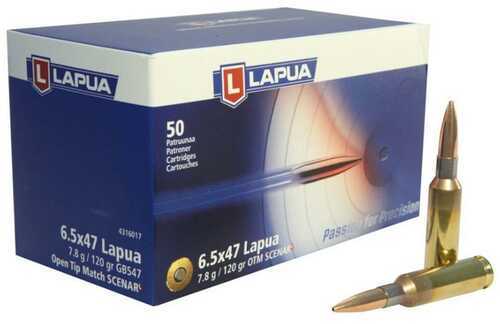 Lapua Scenar-L OTM Rifle Ammo 6.5x47 120 Gr 50/ct