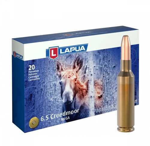 Lapua Rifle Ammuntion 6.5 Creedmoor 156Gr Mega SP 20/ct