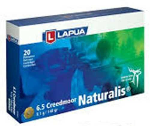 Lapua 6.5 Creedmoor 140 Gr Naturalis Solid Ammo 20 rounds