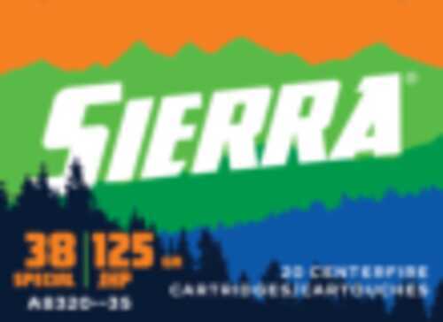 Click to see larger image. Sierra 38SPL 125Gr JHP 20Rd 10Bx/Cs Sports Master