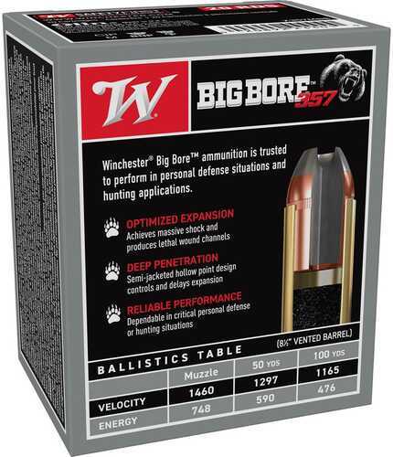 Winchester Big Bore 357Mag 158Gr JHP Cs 20Rd 10Bx/Cs