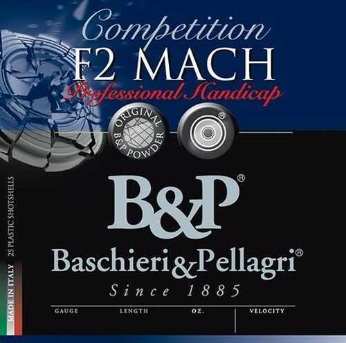 B&P F2 Mach Professional Handicap Shotshells 12 Ga 2-3/4" 1-1/8Oz 1250 Fps #8.5 25/ct