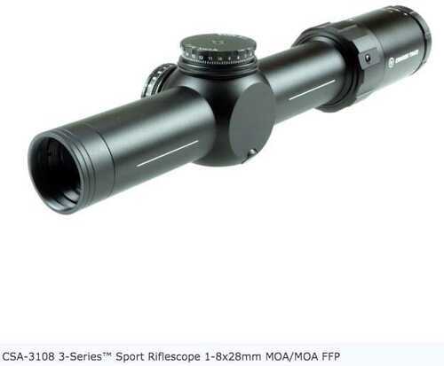 Crimson Trace 3-Series Sport Riflescope 1-8x28mm MOA/MOA FFP With SR2-MOA