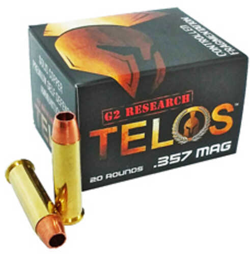 G2 Research Telos 357 Magnum 105 Grain Lead Free Copper 20 Round Box California Certified Nonlead