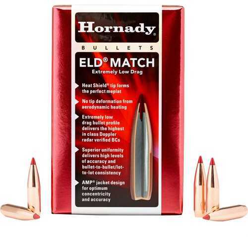 Hornady ELD-M 25 Cal .257 Dia 134 Grain Bullets 100 Per Box