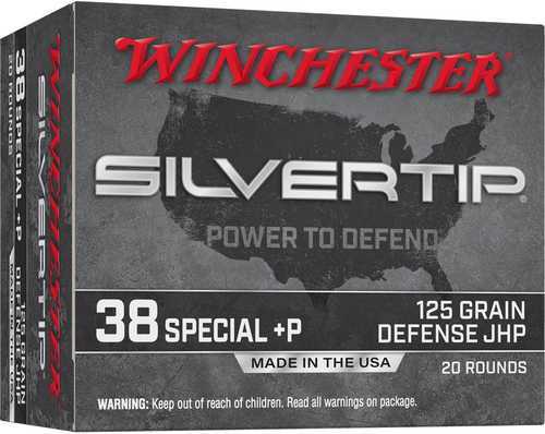 Winchester Silvertip 38 SP=+P 125Gr SILVERTP HP 20Rd 10Bx/Cs