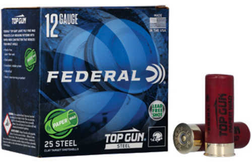 Federal TG12WS275 Top Gun Paper Wad 12 Gauge 2.75" 1 Oz 7.5 Shot 25 Per Box/ 10 Cs