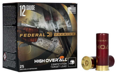 Federal Premium High Over All Competition Target Load 12 Gauge 2.75" #8 3 Dram 1 1/8 oz Lead 25 Round Box HOA12H 8