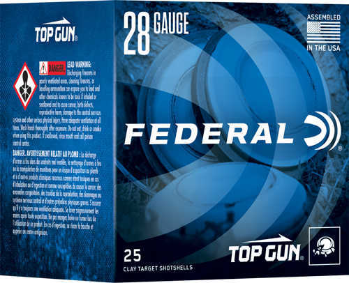 Federal Top Gun 28ga 3/4oz 1330fps #8 250rd Case Lot