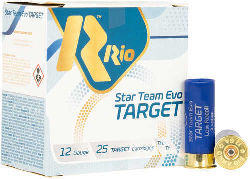 Rio Ammunition STT32LR75 Team Target 12 Gauge #7.5 Shot 2.75" 1 1/8 Oz 25 Per Box