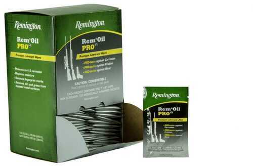 Remington Pro3 Premium Lubricant & Protectant Individual Wipes Box 100/ct