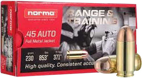 Norma Ammunition 611540020 Self Defense NXD 45 ACP 230 Grain NXD 20 Rounds