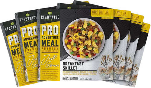 Click to see larger image. Wise Foods RW05192 Outdoor Food Kit Breakfast Skillet 6 Pack