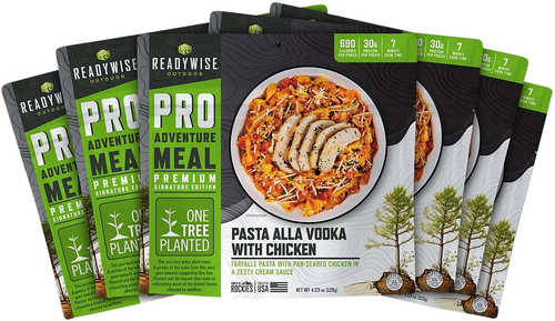 Wise Foods RW05196 Outdoor Food Kit Pasta Alla Vodka With Chicken 6 Pack