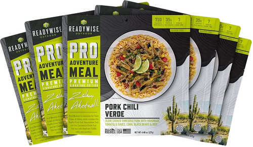 Wise Foods RW05191 Outdoor Food Kit Pork Chile Verde 6 Pack