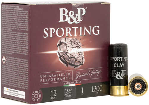 B&P Sporting Target 12 Gauge 2.75" 1 Oz 7 Shot 25 Per Box