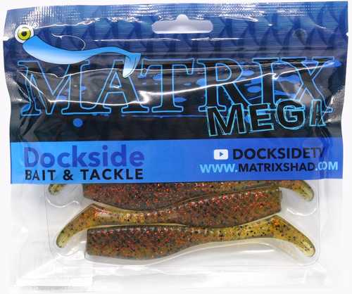 Shad Mega Shad 4 1/4in 6pk Avocado Model: 4mm6-04