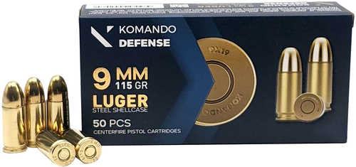 Dickinson 9mm Luger 115 Gr Full Metal Jacket 50 Per Box