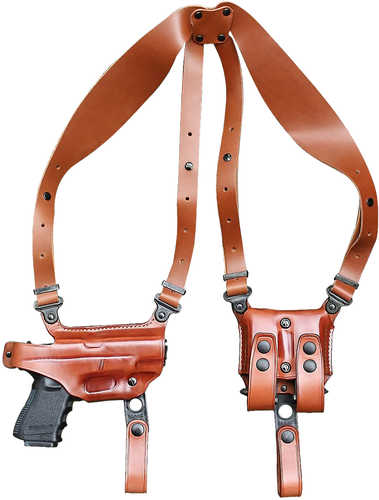 1791 Gunleather NSS2.1CBRHR Optic Ready Shoulder Horizontal Brown Fits Glock 17 Right Hand