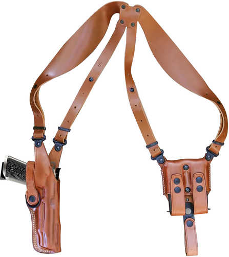 1791 Gunleather NSS2.1CBRVR Optic Ready Shoulder Vertical Brown Fits Glock 17 Right Hand