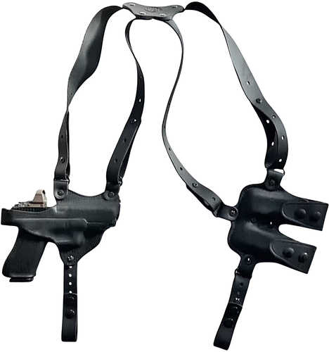 1791 Gunleather NSS2.1SBLHR Optic Ready Shoulder Horizontal Black Fits Glock 17 Right Hand