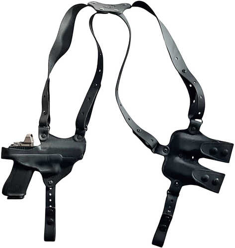 1791 Gunleather NSS2.4SBLHR Optic Ready Shoulder Horizontal Black Fits Sig P320 Right Hand