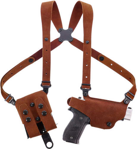 Galco Cl2-894R Classic Lite 2.0 Shoulder System Shoulder Fits Chest Up To 56"/Sig P365 X Macro Tan Steerhide Right Hand