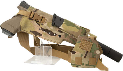 Cole-tac VWX107 Varmint Wrangler Xl Pistol Holder Chest Multi-Cam Right Hand