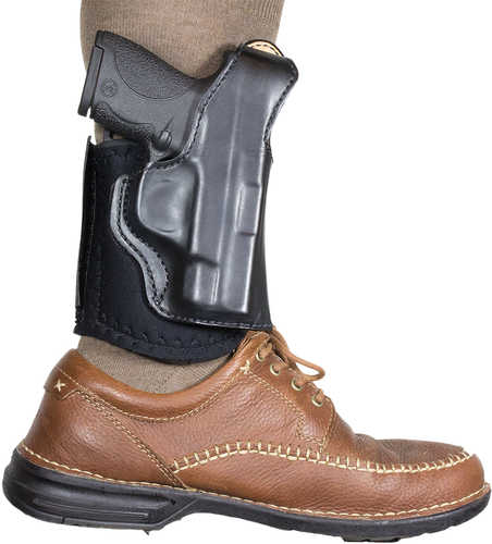 DeSantis Gunhide 014Pc5ZZ0 Die Hard Rig Ankle Black Leather Fits S&W Bodyguard 2.0 Right Hand