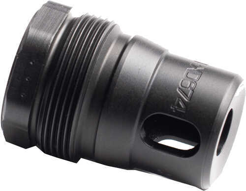 Dead Air RXD674 XRF Xeno Rimfire Muzzle Brake Black Nitride 17-4Ph Stainless Steel 1/2"X28 Threads 1.16" OAL 0.81" Diame