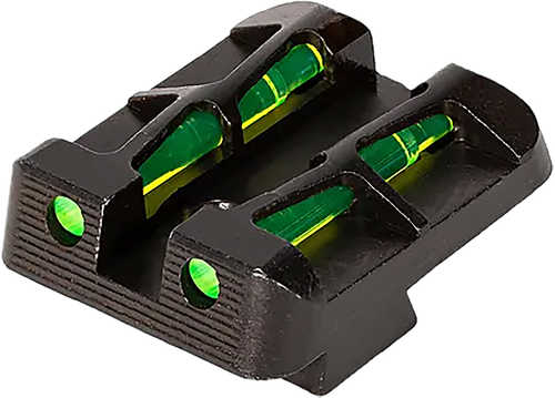 HiViz TRLW11 LiteWave Rear Sight Green/Red Interchangeable Fits Taurus G3, G3 Tactical, G3C, GX4, GX4Xl, GX4 Carry