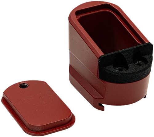 Shield Arms MPME5Red Magazine Extension 5Rd Compatible W/ Shield Arms M&P 2.0 Red Anodized Aluminum