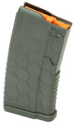 HEXMAG Magazine Shorty 223 Remington/556NATO 20 Rounds Fits AR-15 Olive Drab Green HX20-AR15S2-ODG
