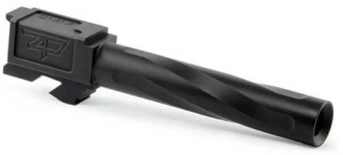 Zaffiri Precision Pistol Barrel 9MM 4.37" Flush and Crown Fits Glock 17 Gen 3 Nitride Finish Black BA-G17G14-FC-BN