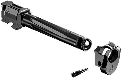 Radian Weapons R0884 Ramjet & Afterburner Combo Compatible W/Glock 17 Gen4, Black Ported Stainless Steel