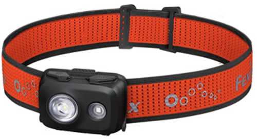 FENIX HL16 Headlamp White/Red LED 450 Lumens Matte Finish Black/Red Includes Headband FX-HL16-Black