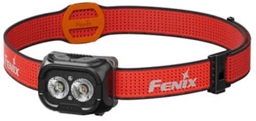 FENIX HL18R-T V2 Headlamp White/Red LED 800 Lumens Matte Finish Black/Red Includes Headband and USB Type-C Charging Cabl