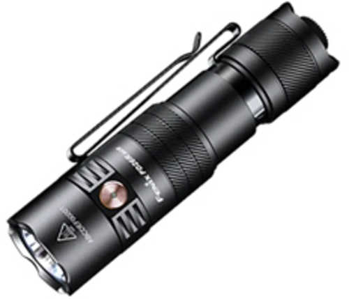 FENIX PD26R ACE Flashlight White LED 1 300 Lumens Anodized Finish Black Includes Rechargeable 18350 Battery and USB Type