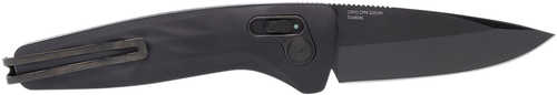 S.O.G SOG15730157 One-Zero Auto 3.10" Folding Plain Black Chrome CPM S35VN SS Blade/ Black Aluminum Handle
