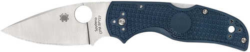 Spyderco C41PCBL5 Native 5 Lightweight 2.95" Folding Spear Point Plain CPM Spy27 SS Blade Cobalt Blue FRN Handle Include