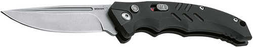 Boker 01Bo482 Intention II Folding Drop Point Plain D2 Steel Blade Black G10 Handle